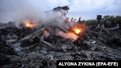 На місці збиття літака, окупована частина Донецької області, 17 липня 2014 року