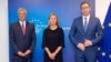 Thaci, Vucic Hold 'Difficult' Talks On Normalizing Kosovo-Serbia Ties