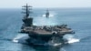 U.S. Aircraft Carrier To Remain In Gulf Due To 'Threats' By Iran, Pentagon Says