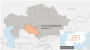 Кызылординская область на карте Казахстана.