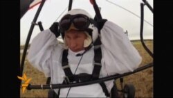 Putin Flies With Cranes