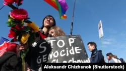 Rights groups have accused Chechnya of targeting sexual minorities in what's been described as an "anti-gay purge." (file photo)