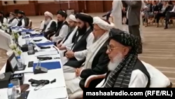 آرشیف، اعضای دفتر سیاسی گروه طالبان در دوحه پایتخت قطر