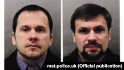 Aleksandr Petrov (left) and Ruslan Boshirov have been identified by the U.K. in the poisoning of Sergei Skripal and his daughter Yulia. (file photo)