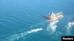 Tanker pod zastavom Južne Koreje koji je zaplijenio Iran u vodama Zaliva, Iran, 4. januara 2021.