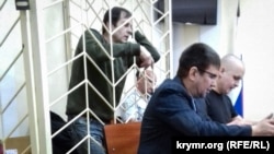 Володимир Балух на засіданні суду в анексованому Криму, 11 квітня 2018 року