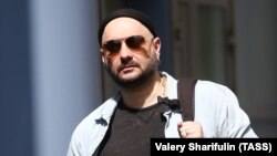 Russian theater and film director Kirill Serebrennikov arrives at his court hearing in Moscow on June 17.