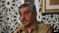 دا خبره د پاکستاني پوځ د عامه اړیکو څانګې - ای اېس پي‌ ار - ویاند میجر جنرل بابر افتخار د اګست پر ۲۷مه په راولپنډۍ کې خبري غونډې ته کړې ده.