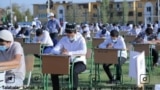 Young people taking entrance exams for higher education in Uzbekistan - 2020