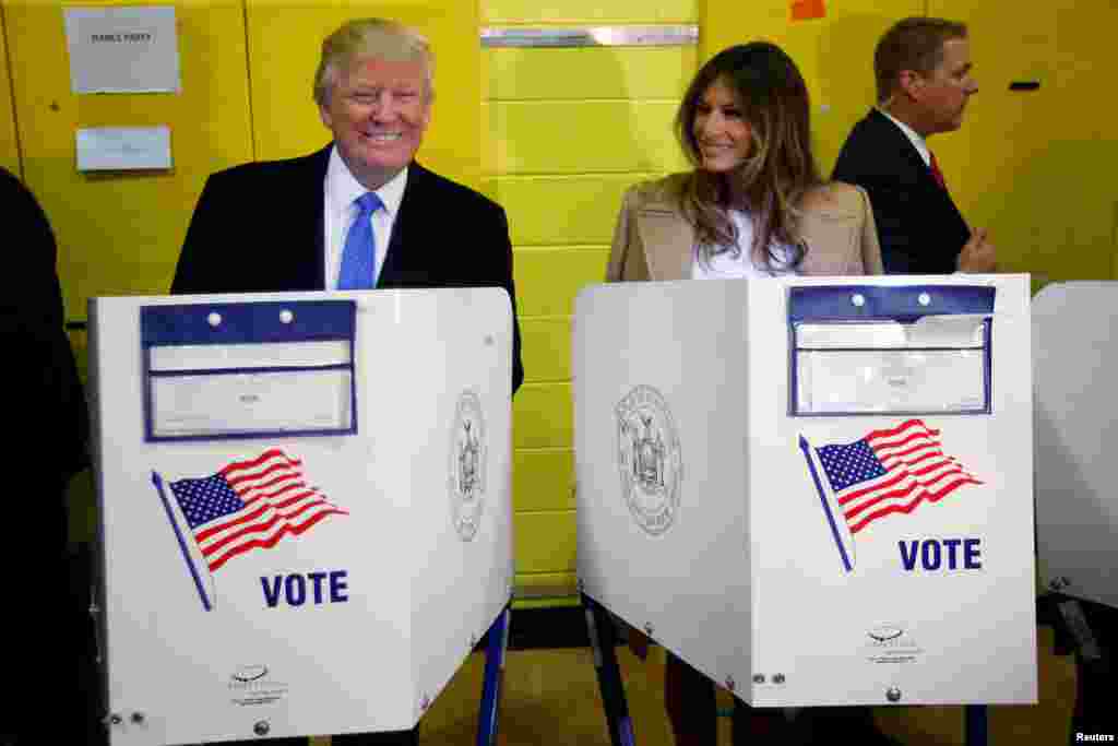 8 ноября 2016 года Дональд и Мелания Трамп проголосовали на выборах президента США в городе&nbsp;Нью-Йорке&nbsp;