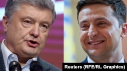 Президент України Петро Порошенко запросив Володимира Зеленського на дебати на НСК «Олімпійський» 14 квітня. У відповідь Зеленський заявив, що зустріч має відбутися 19 квітня