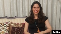 Nazanin Zaghari-Ratcliffe sits at her parents' home in Iran on March 17 after being released.