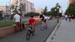 ირაკლი ციხელაშვილი ველოსიპედით მოძრაობაზე